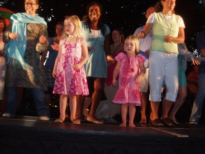 Abby and the Kirkette Strut Their Stuff